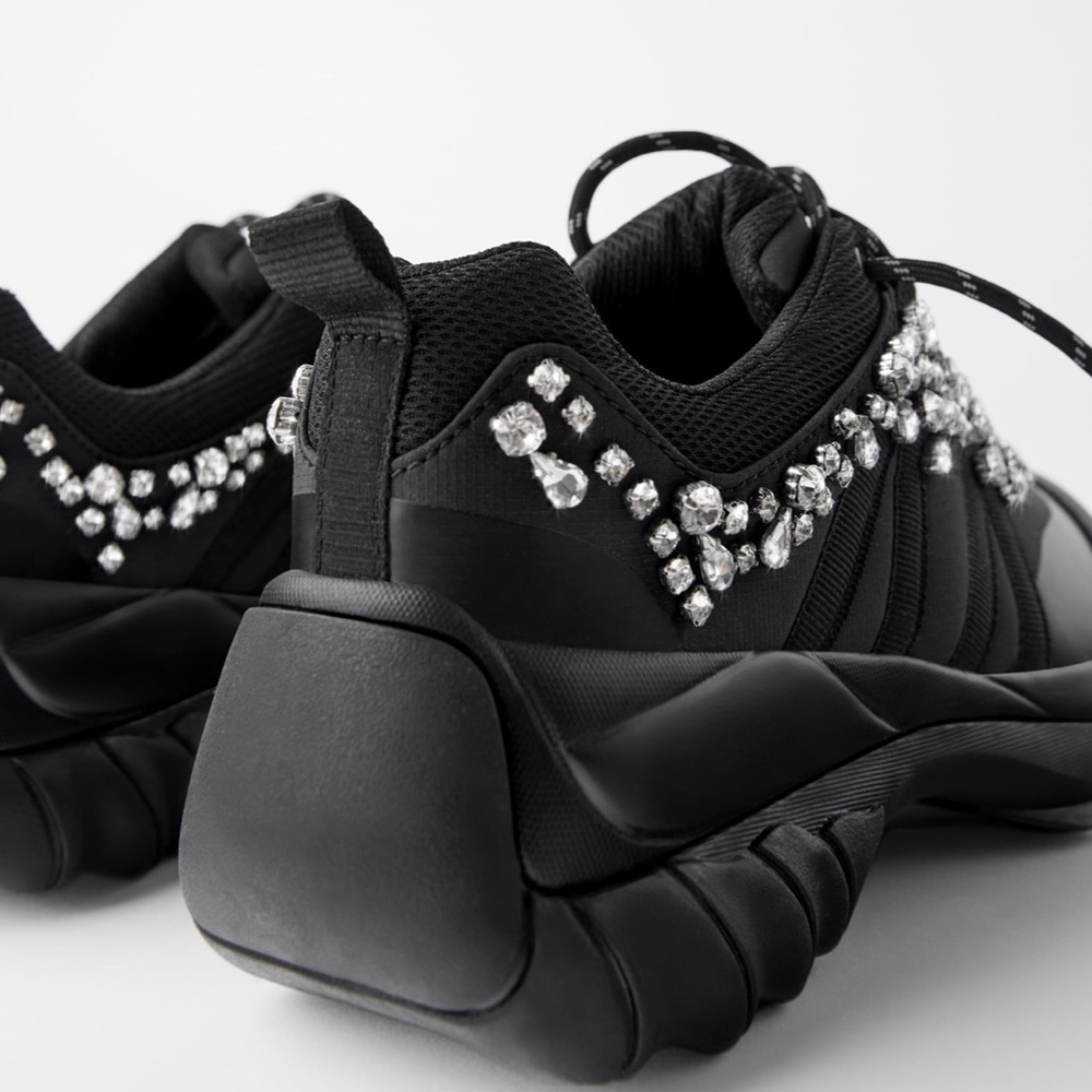 ZARA Bejeweled Sneakers - Picture 4 of 6